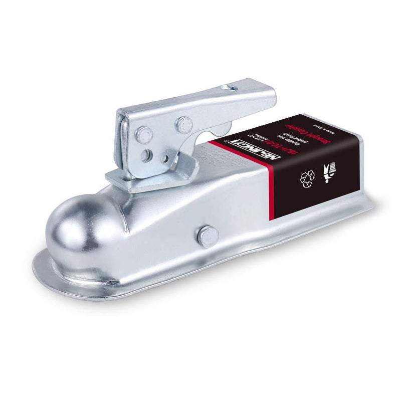 NBJINGYI Straight Trailer Coupler 1-7/8" Ball 2" Channel Width 2000 LBSTrailer Tongue Coupler - Image 1